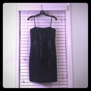 Black dress with beautiful design shine details